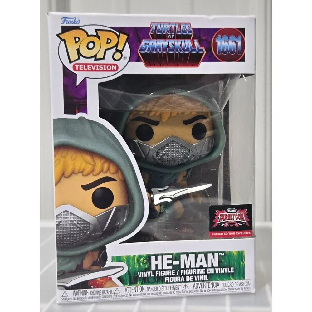 Funko Pop Television Turtles of Grayskull He-Man Vinyl Figure #1661